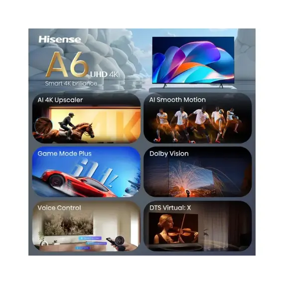 Televizor Hisense 65" 65A6S 4K UHD LED, 5 image