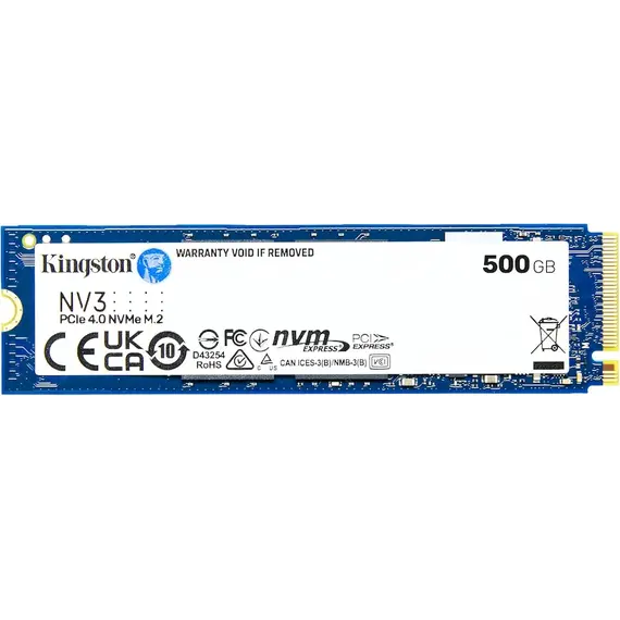 Disk i brendshem Kingston SSD 500GB  M.2 NvMe SNV3