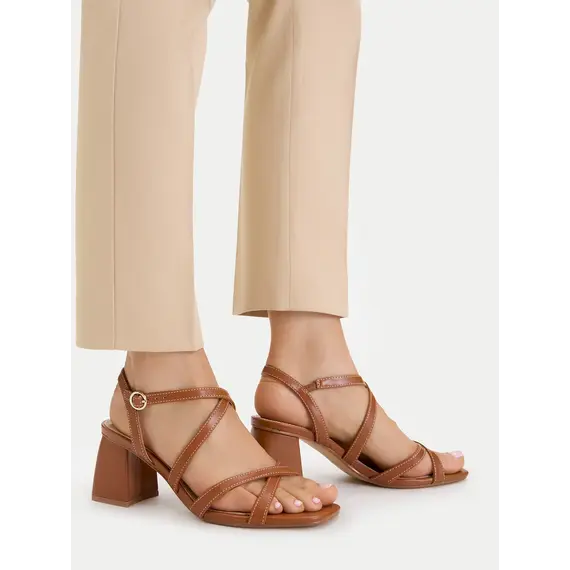 Sandale per femra Jenny, Madhësia: 36, Ngjyra: Kafe, 2 image