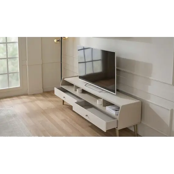 Tv Komode Venta, sand stone, bardhe, 3 image
