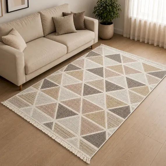 Tepih 160x230 Bezhë, Sonoma Rio GO-B9650A RO1 23, Madhësia: 160*230, Ngjyra: E përzier
