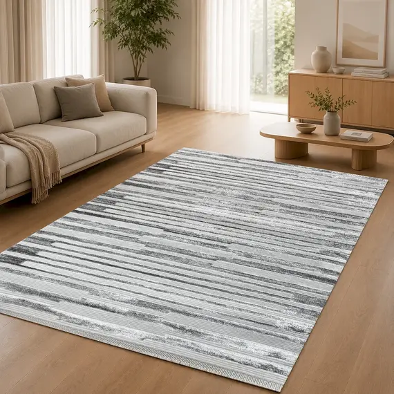 Tepih 80x150 Bardhë, Hiri Vera GO-C6738A VRB 78, Madhësia: 120*180, Ngjyra: E përzier