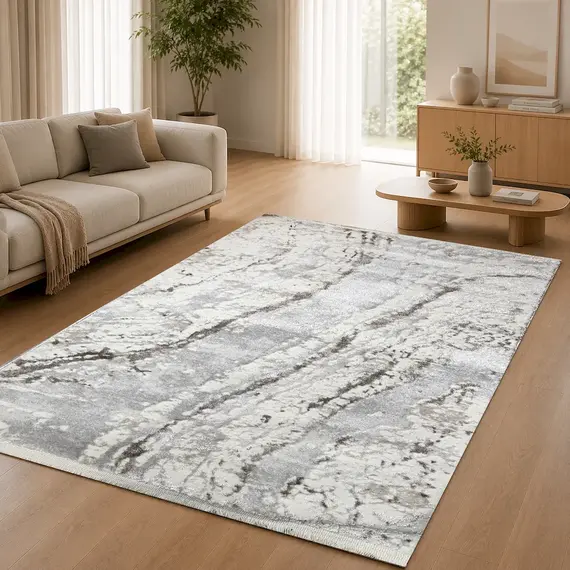 Tepih 80x150 Bardhë, Hiri Vera GO-C6737A VRB 13, Madhësia: 200*290, Ngjyra: E përzier
