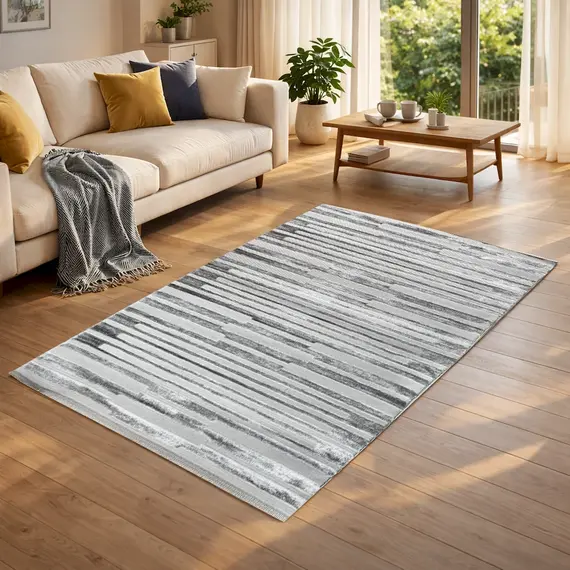Tepih 80x150 Bardhë, Hiri Vera GO-C6738A VRB 78, Madhësia: 80*150, Ngjyra: E përzier