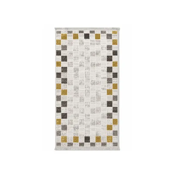 Tepih 80x150 Krem,Kafe Lazer GO-LZ223, Madhësia: 80*150, Ngjyra: E përzier, 2 image
