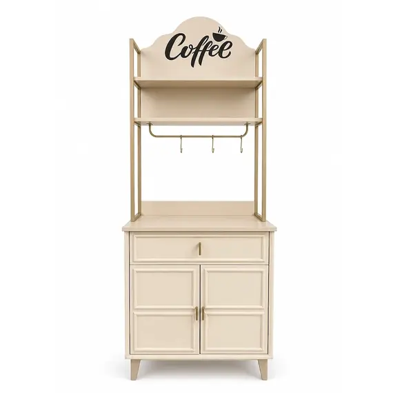 Dollap per kend kafeje Master 75cm, bardhe,arre, 2 image