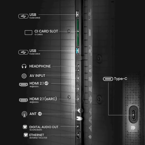 Televizor 55'' 55U8Q Premium ULED Mini-LED Pro 4K, 4 image