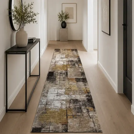 Tepih 160x230 Kafe, Gold, Hiri mbyllur Monte Carlo GO-A762A FRS 35, Madhësia: 80*300, Ngjyra: E përzier