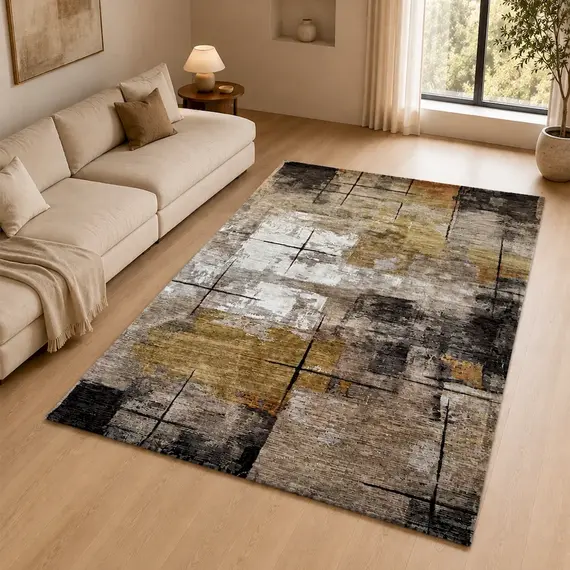 Tepih 160x230 Kafe, Gold, Hiri mbyllur Monte Carlo GO-A762A FRS 35, Madhësia: 160*230, Ngjyra: E përzier