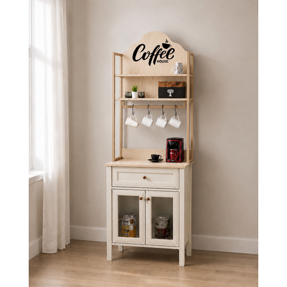 Dollap per kend kafeje Master 80cm, bardhe,arre