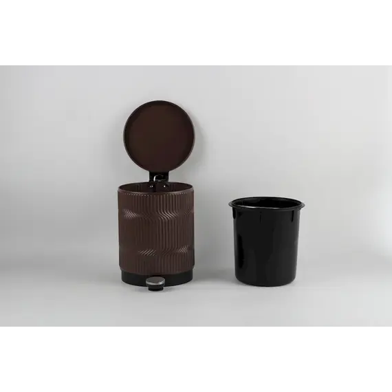 Shportë për mbeturina, 5l, Ngjyra: Kafe, 7 image