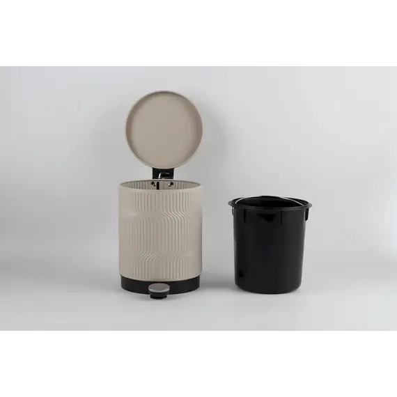 Shportë për mbeturina, 5l, Ngjyra: Bezhë, 6 image