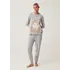 Pizhama per femra, set, Madhësia: XL, Ngjyra: Hiri hapur