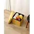Tabure katrore magazinimi Suede  33cm(Yellow), Ngjyra: Verdhë, 2 image