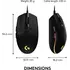 Maus Gaming Logitech  G102 Lightsync  / Black, 4 image