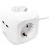 Kabëll Vazhduese Logilink, Ac 250V 2Xusb 4X,  1, 4M,  Bardhë 