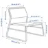 IKEA LINNEBACK Karrige / gjelbërt, Ngjyra: Gjelbërt, 7 image