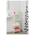 IKEA VESKEN Raft plastik, 37x23x101cm / bardhë, Ngjyra: Bardhë, 2 image
