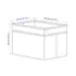 IKEA DRONA Kuti organizuese, 25x35x25cm, Ngjyra: Bardhë, 6 image