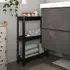 IKEA VESKEN Raftë me rrota,  54x18x71cm, Ngjyra: Zezë, 3 image