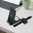 Mbushës Wireless Tellur 3-In-1 Foldable,  15W,  Zezë