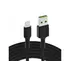 Kabëll Telefoni Green Cell Usb > Lehtëning  Stst  1, 2M  Led,  Zezë  