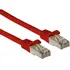 Kabell Patchkabel Cat6A Rj45  Sftp Pimf  0, 25M ,  Kuqe