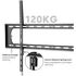 Mbajtëse Statike për Televizor  Serioux  60"-120" TV7369F, 4 image