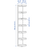 IKEA LACK Raft muri 30x190, i bardhë, 5 image