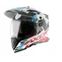 Axor X Cross Dual Visor  X1 White Red Blue, Madhësia: XL, Ngjyra: Kaltërt
