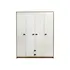 Dollap Legnano, 207x160x57cm, 4KI, bardhe mat, 2 image