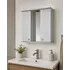 Dollap me Pasqyre, 60 cm, bardhe
