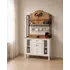 Dollap per kend kafeje 120 cm, bardhe, arre