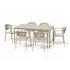 Tavoline kopshti, 150x90cm, T-1 Steel frame, hiri 9612 + 6 Karrige kopshti 1765, bezhe 9612, 2 image